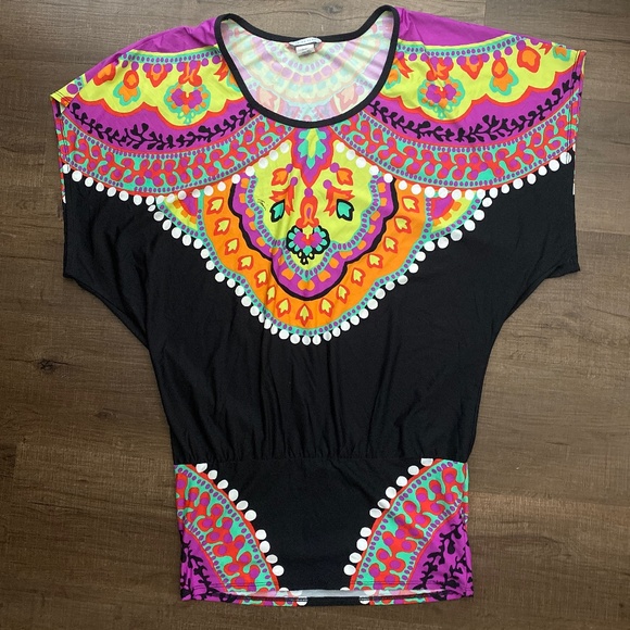 Trina Turk Women's Louvre Tunic Swim Cover Up - Style 3216125